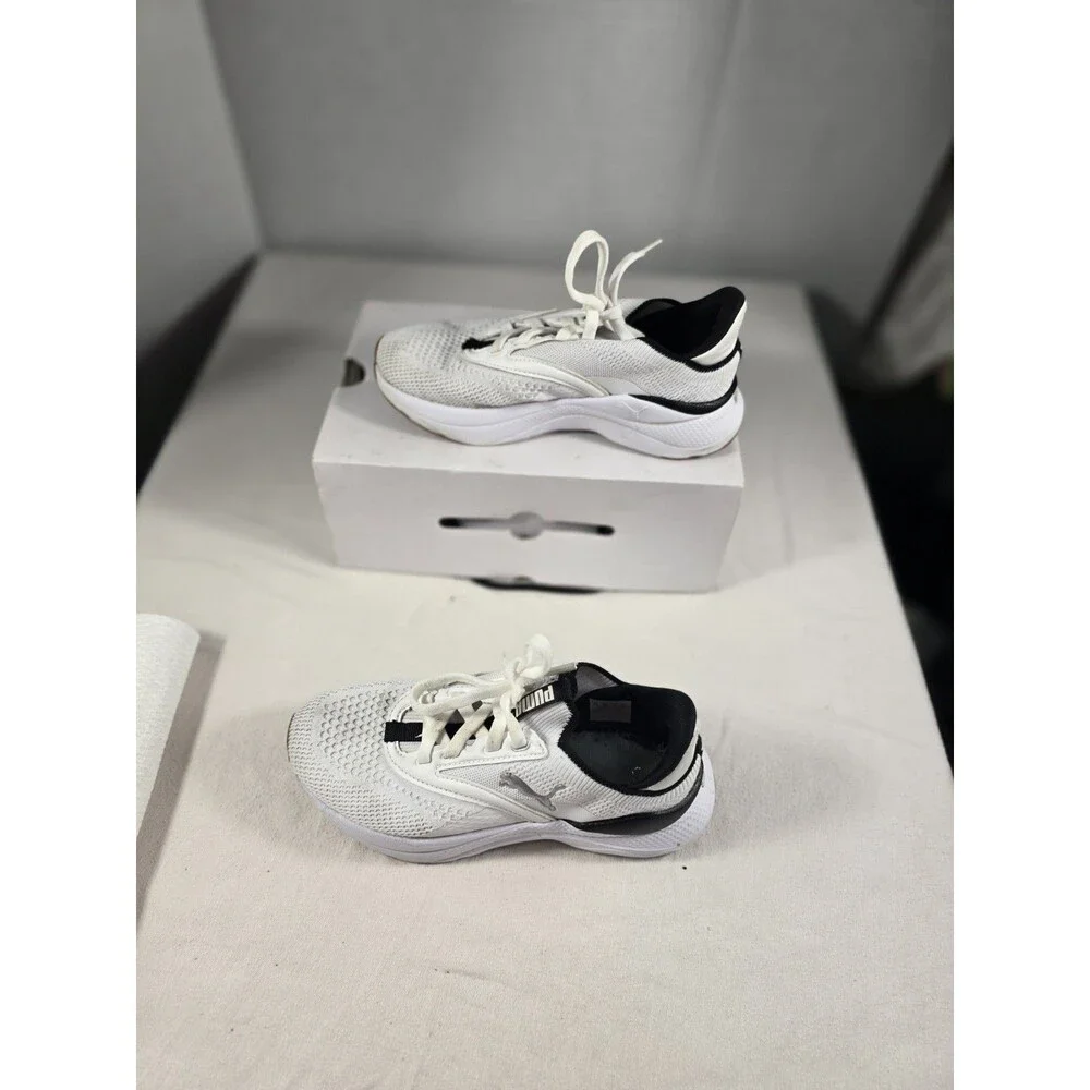 Puma Softride Mayve Wns White/Black Kids Road RunningJogging Shoes 310160-02 3.5
